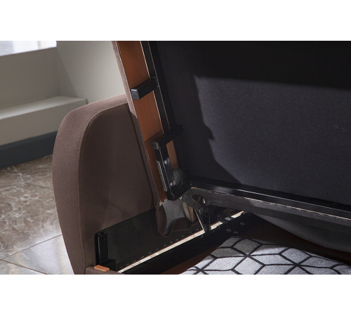 Трехместный Диван-кровать Flexy Флекси (коричневый)