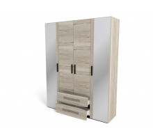 Четырехстворчатый шкаф для одежды СМ-13 Мале с зеркалом
