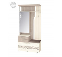 Вешалка с зеркалом Мэри 39.08 комбинированная